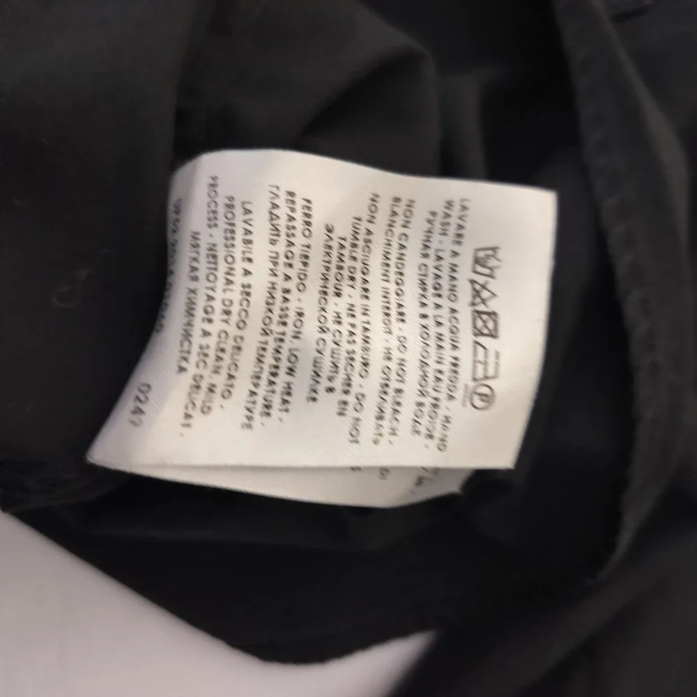 Gucci Mens Skinny Fit Button Down Shirt Black Web Stripe Pocket Size 42‎ 16.5
